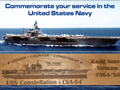 uss connie wood sign pic